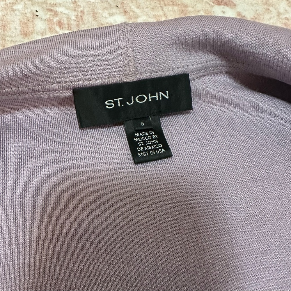 ST. JOHN Lavender Waterfall Cardigan Jacket - Picture 6 of 13